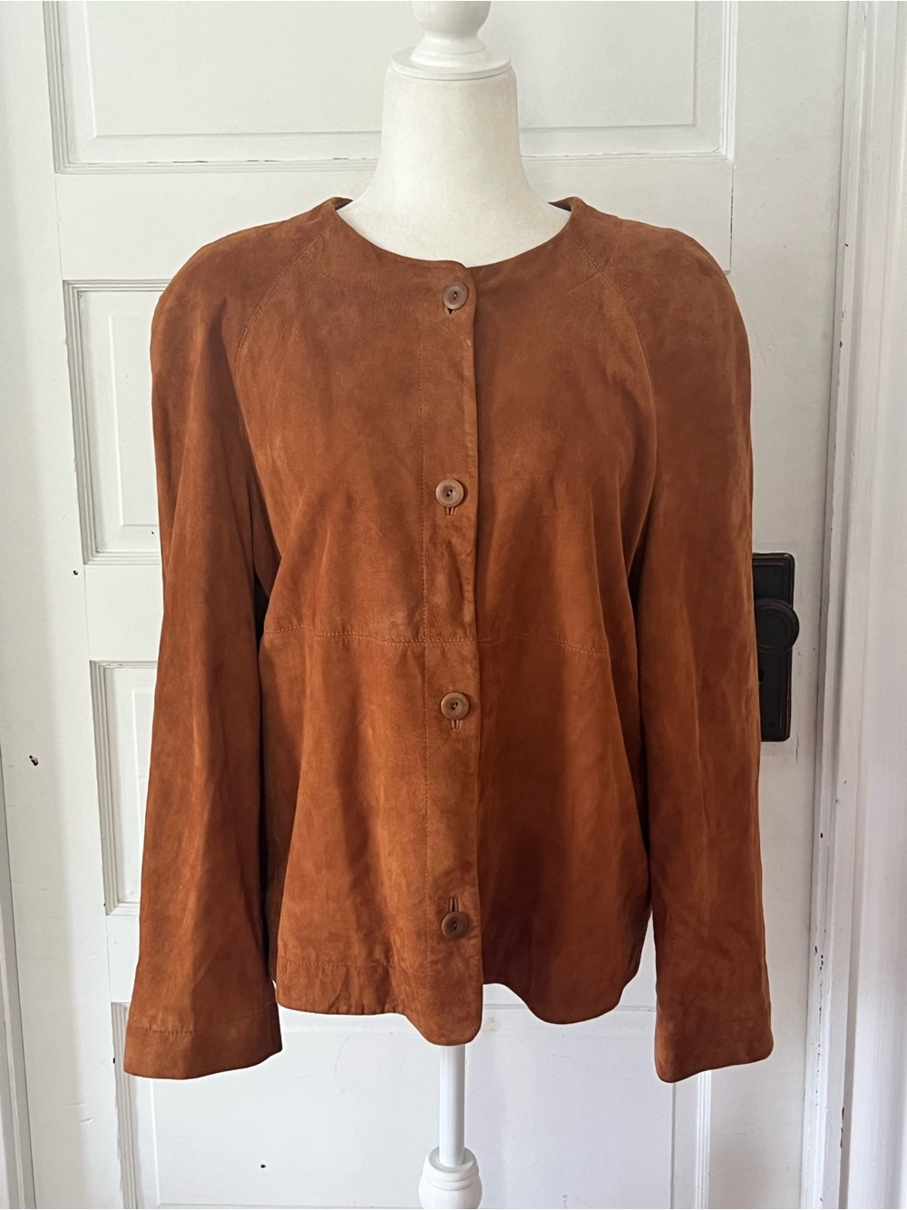 Doncaster | Vintage Rust Orange Suede Jacket